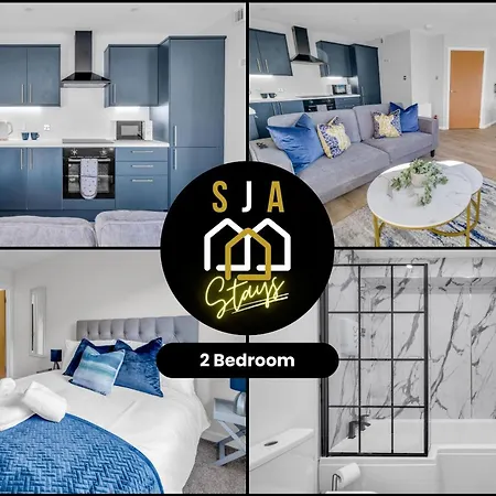 King Street Stay - Sja Stays - Modern 2 Bed Apartment Aberdeen Extérieur photo